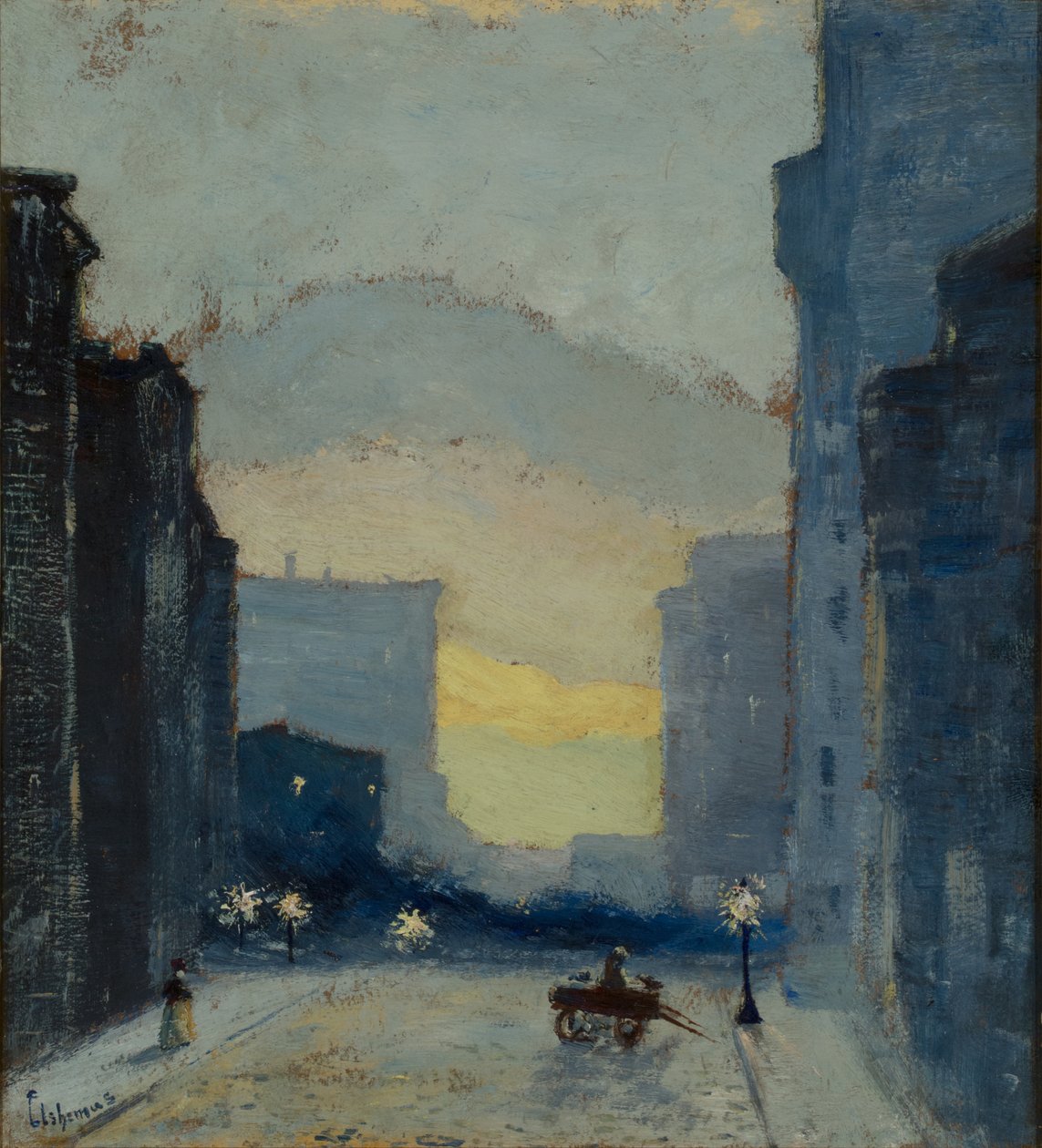 East Side, New York, um 1908 von Louis Michel Eilshemius