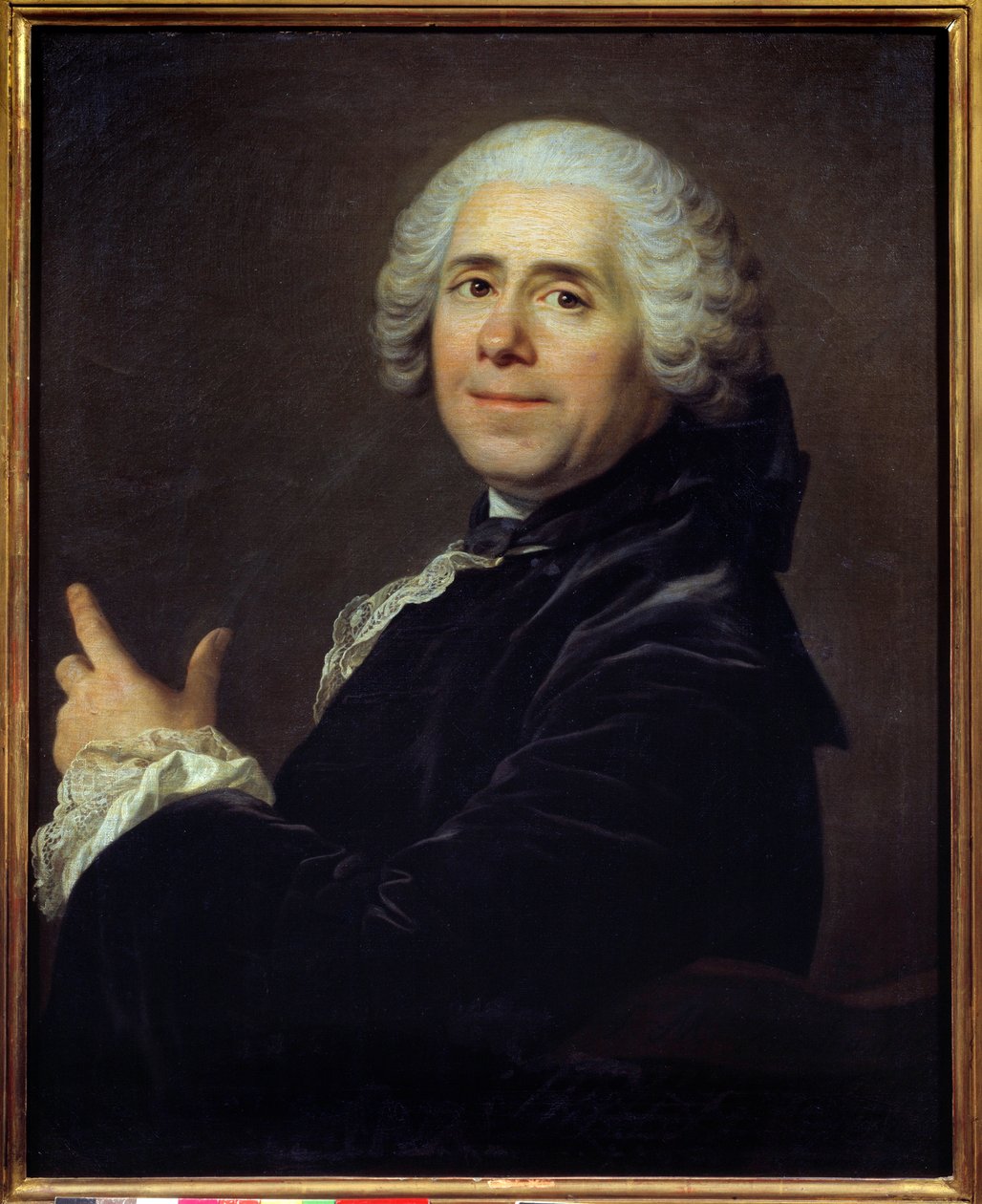 Porträt von Pierre Carlet de Chamblain de Marivaux (1688 - 1763) genannt Marivaux, französischer Schriftsteller von Louis Michel van Loo