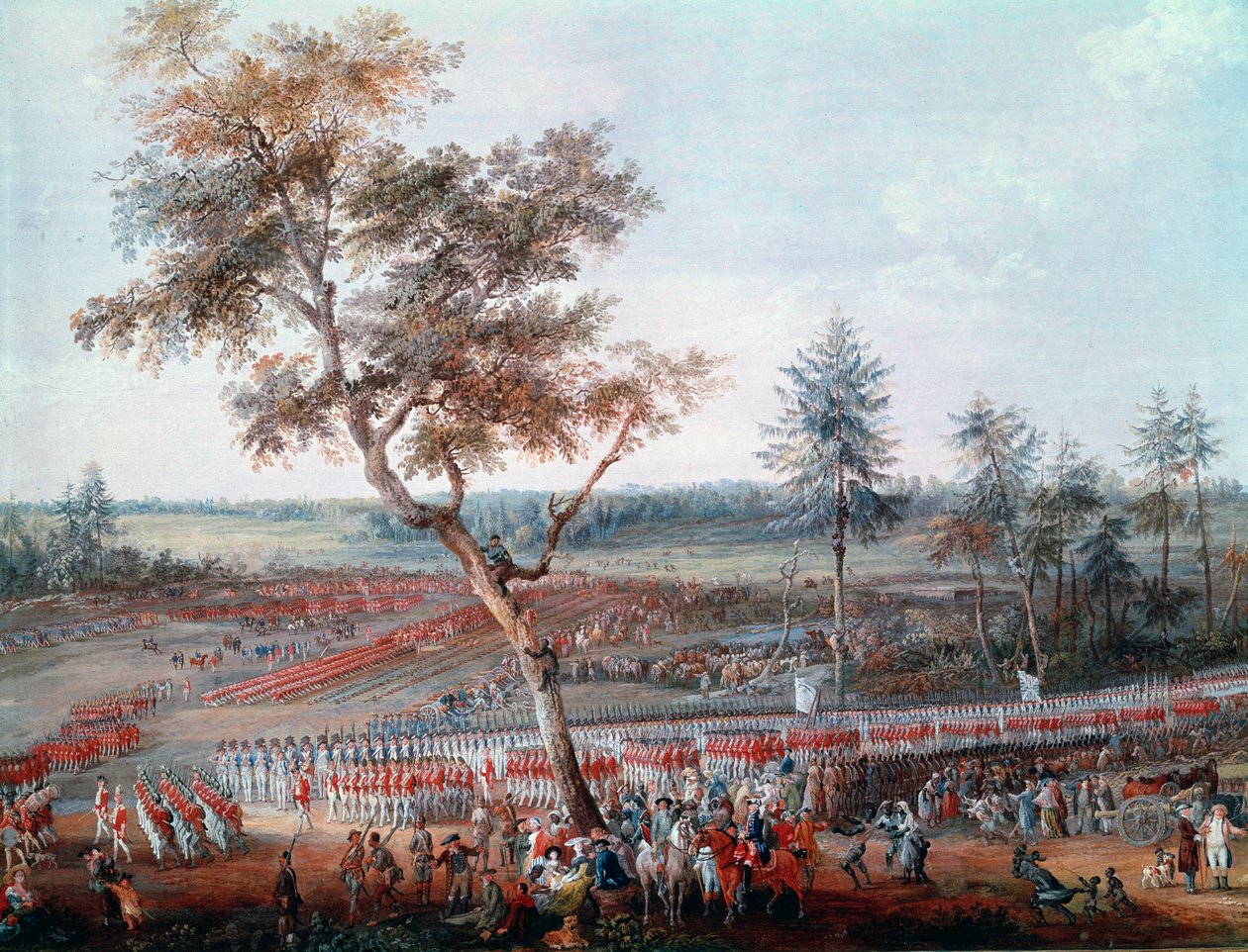 Belagerung von Yorktown am 19. Oktober 1781 (Detail) von Louis Nicolas van Blarenberghe
