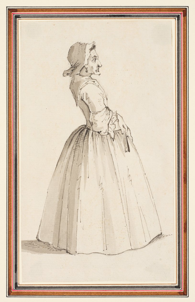 Stehende Frau, nach rechts gewandt von Louis Philippe Boitard