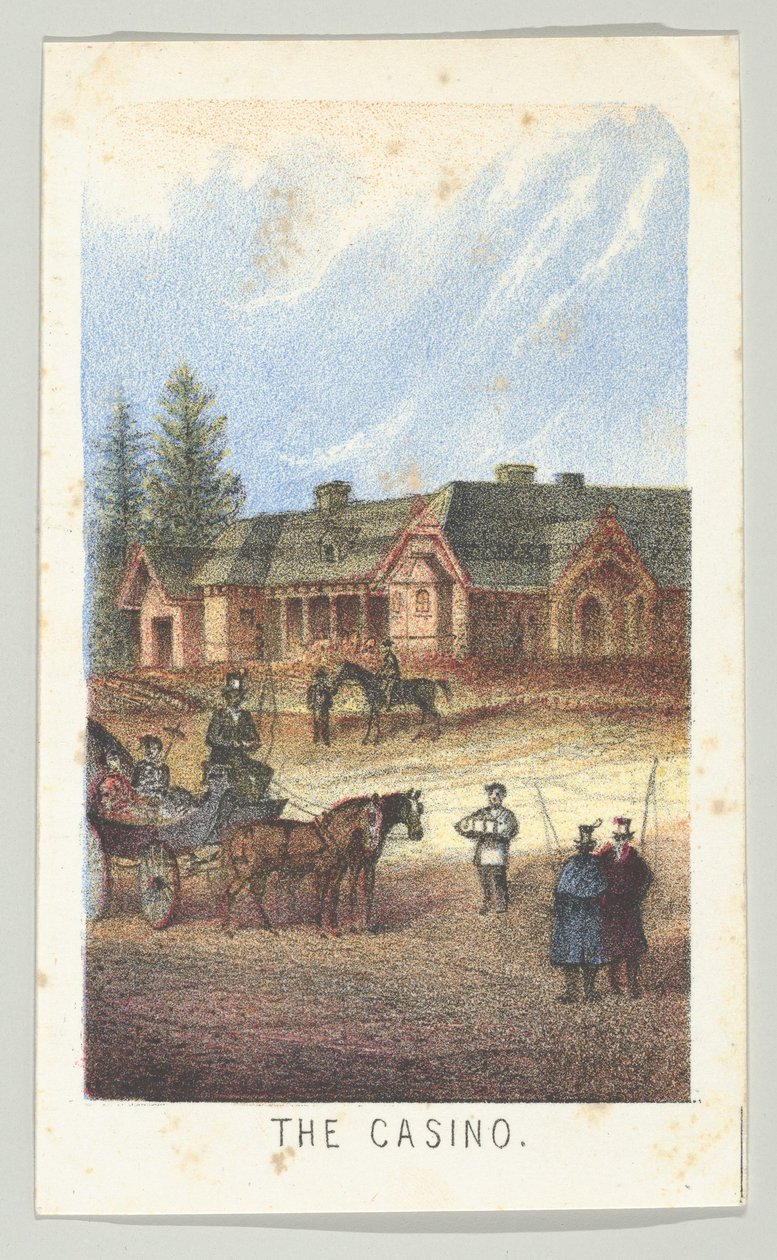Das Casino, aus der Serie Ansichten im Central Park, New York, Teil 3, 1864 von Louis Prang