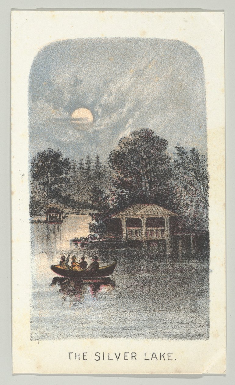 Der Silbersee, aus der Serie Ansichten im Central Park, New York, Teil 2 von Louis Prang