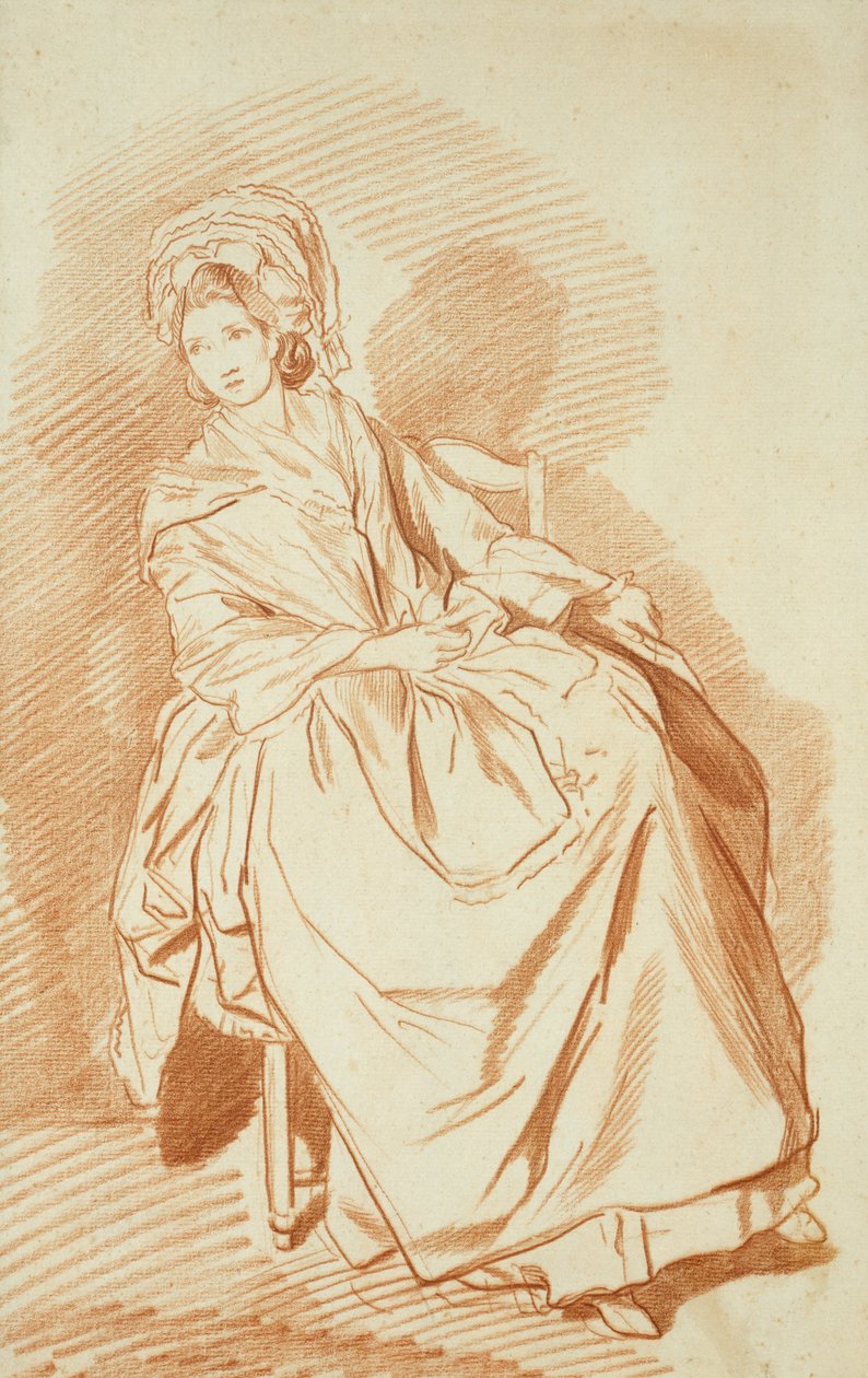 Studie einer sitzenden Dame von Louis Rolland Trinquesse
