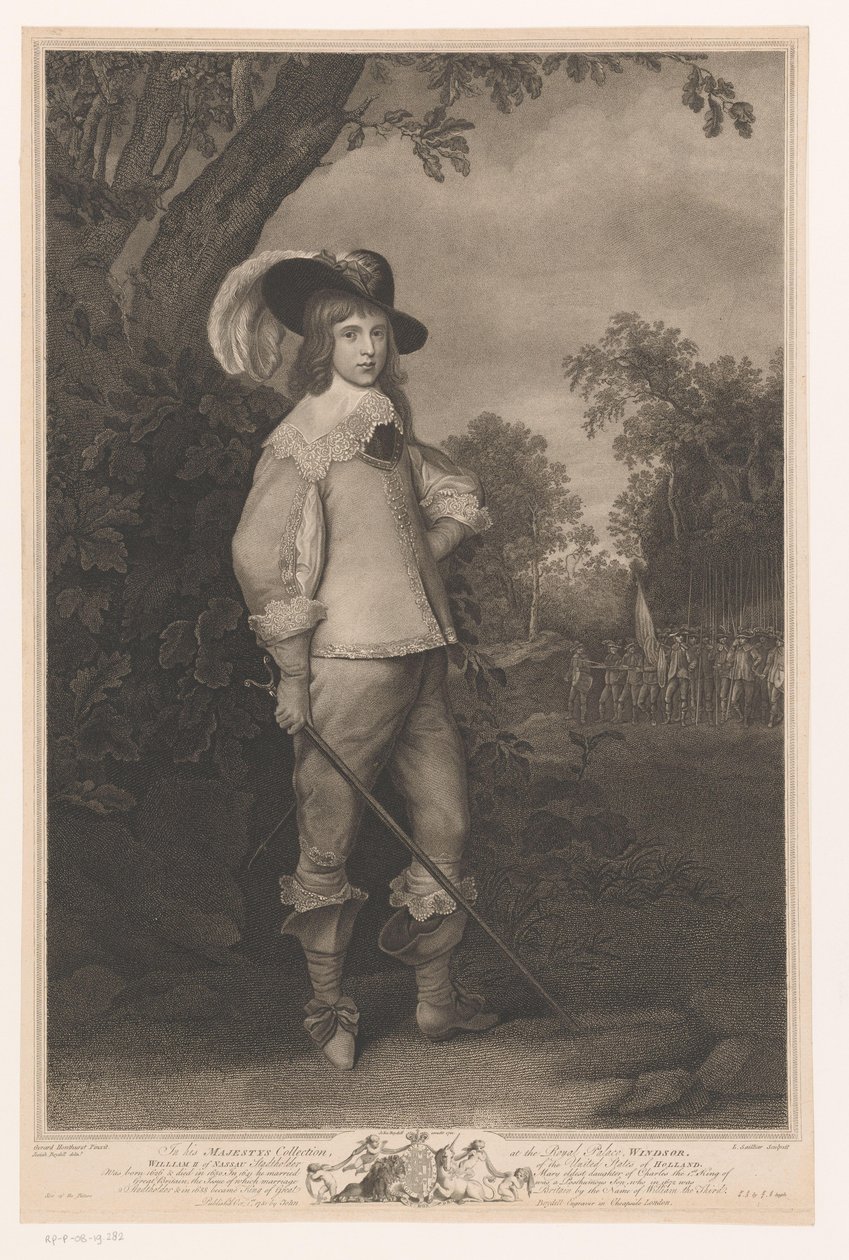 Porträt von Wilhelm II. von Oranien von Louis Sailliar