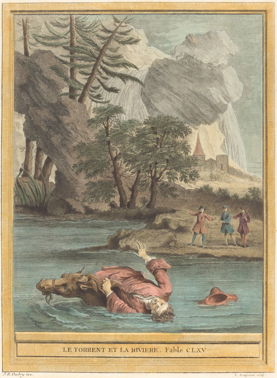 Der Strom und der Fluss von Louis Simon Lempereur after Jean Baptiste Oudry