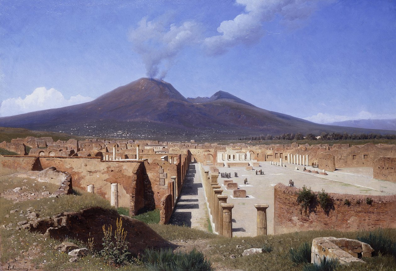 Vesuv von Pompeji, 1883 von Louis Spangenberg