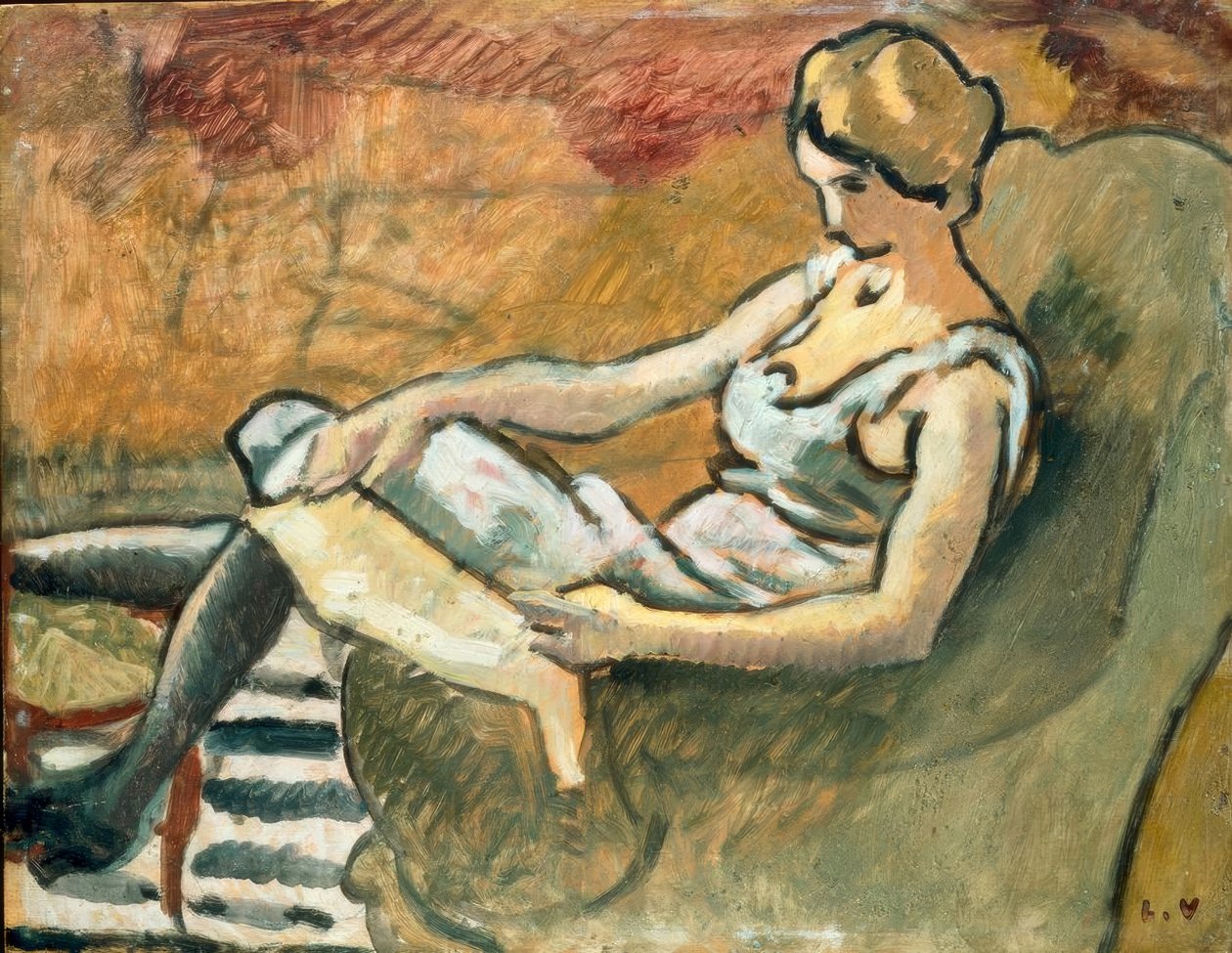 Louis Valtat, "Die Nachdenkliche" von Louis Valtat