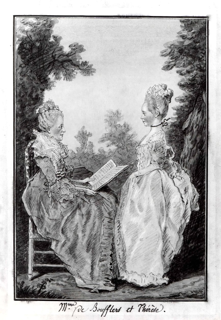 Madame la Comtesse de Boufflers und Thérèse von Louis de Carmontelle