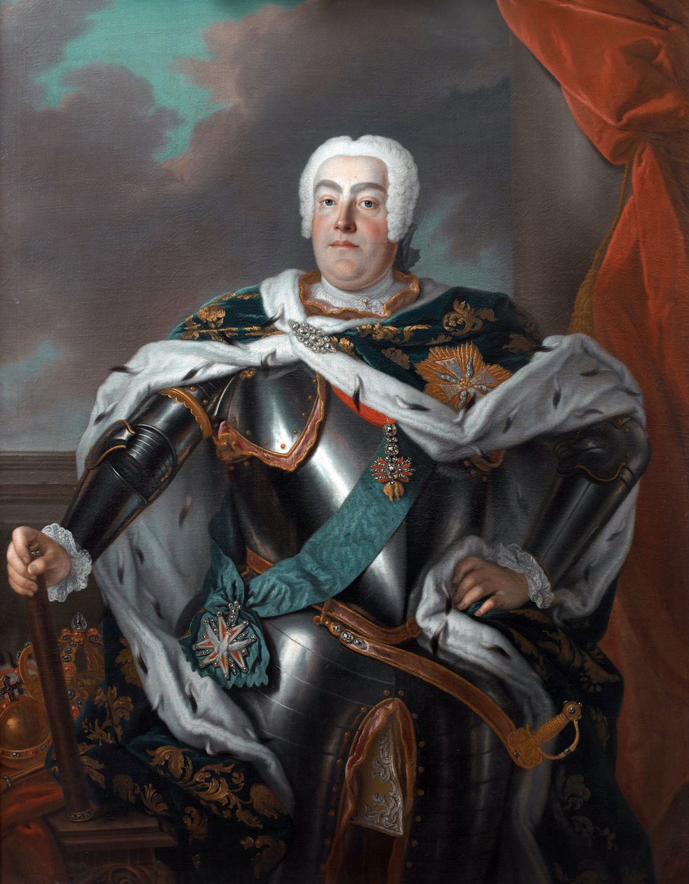 Porträt von August III. von Polen von Louis de Silvestre