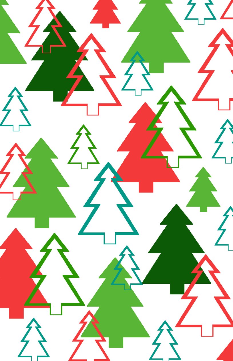 Überlagerte Weihnachtsbäume von Louisa Hereford