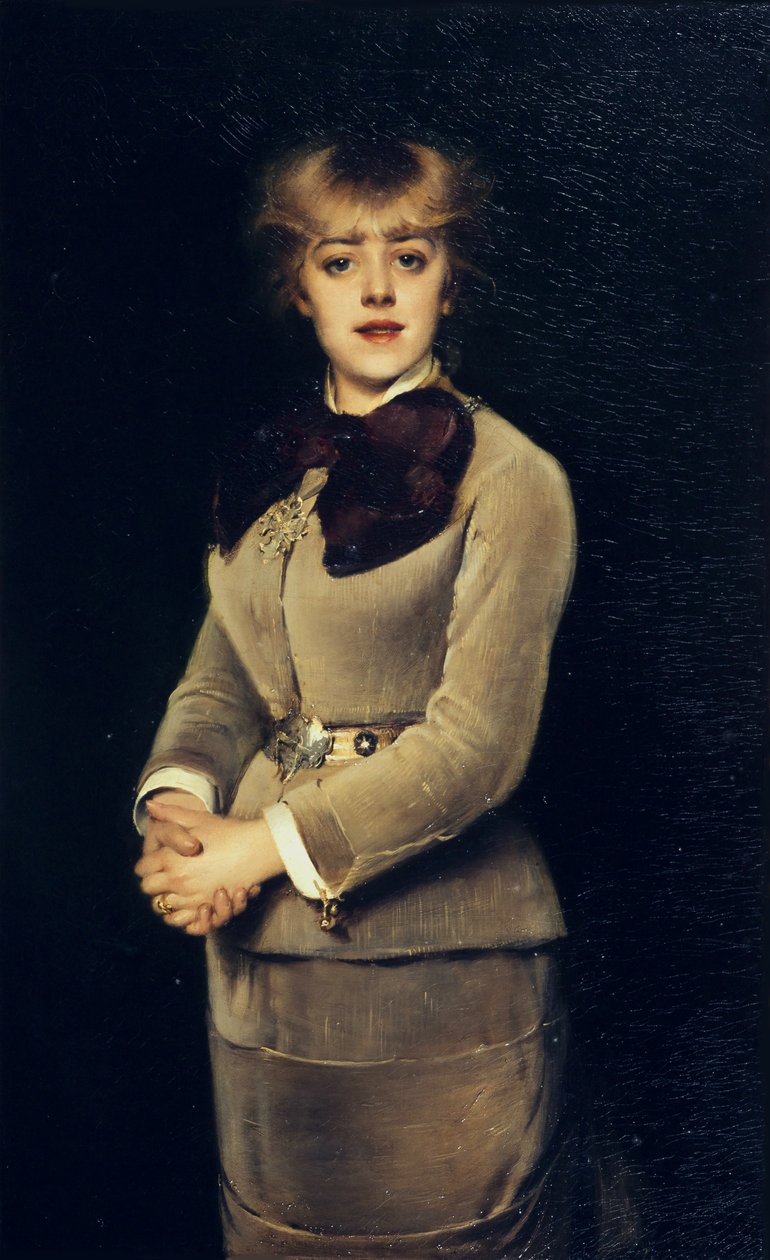 Porträt der Schauspielerin Jeanne Samary, 1879 von Louise Abbéma