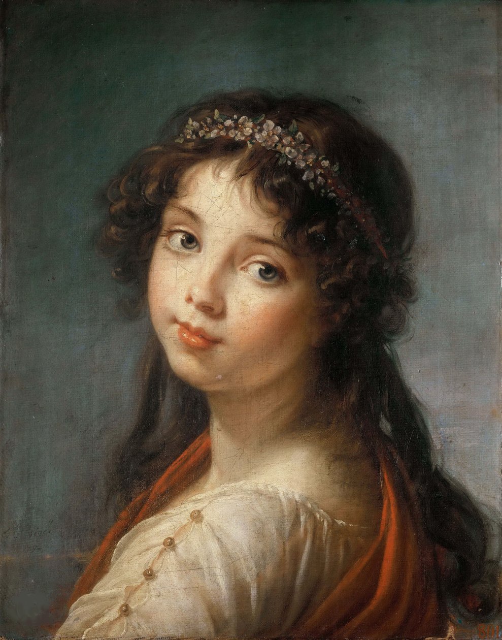 Porträt der Tochter des Künstlers Jeanne-Lucie-Louise, genannt Julie, 1792 von Elisabeth Louise Vigee Lebrun