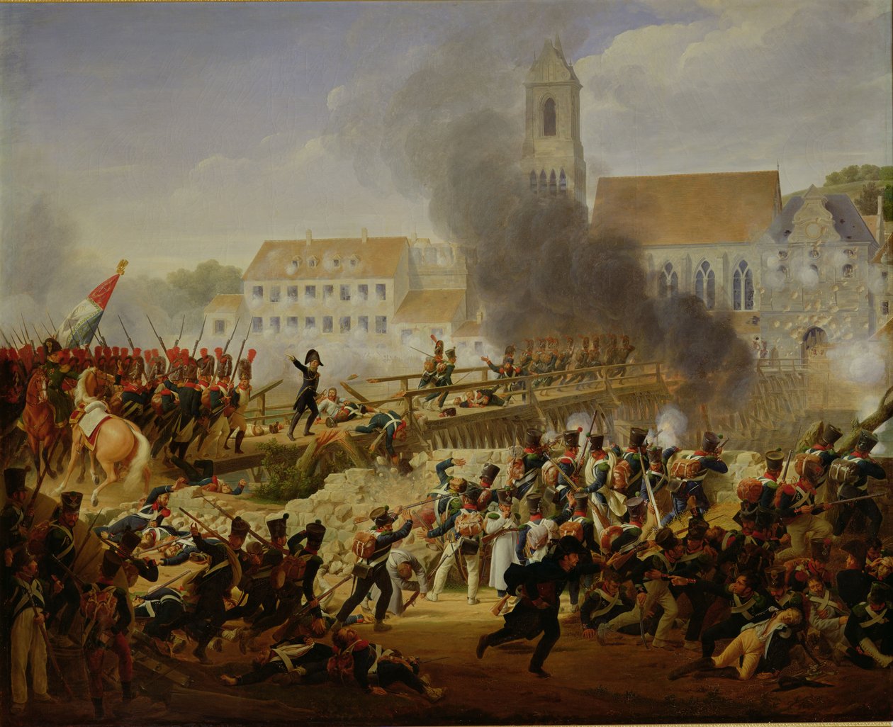 Die Schlacht von Landschut, 21. April 1809 von Louise Marie Jeanne Hersent