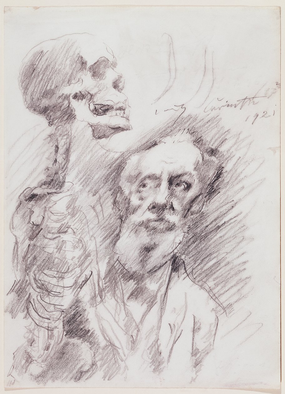 Anatom mit Skelett von Lovis Corinth