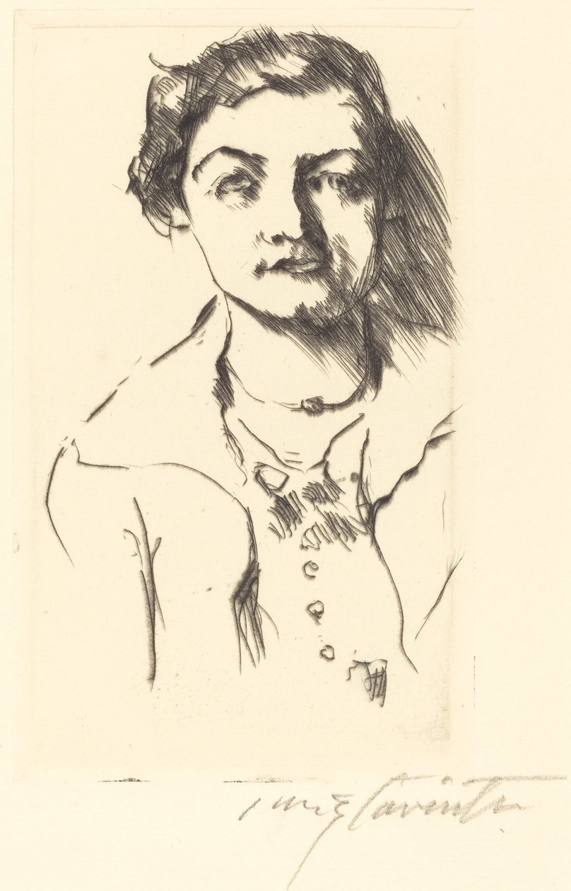 Bildnis einer Jungen Dame - Anneliese Halbe von Lovis Corinth