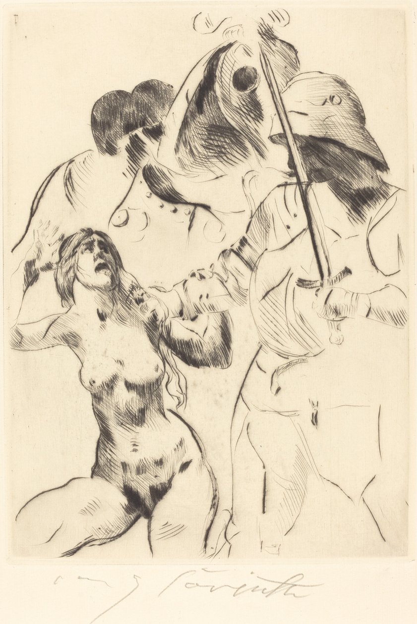 Frauenraub III von Lovis Corinth