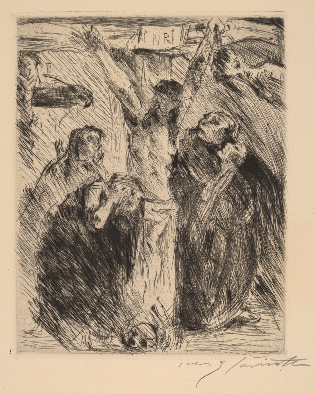 Kreuzigung, nach dem Altarbild in Tölz von Lovis Corinth
