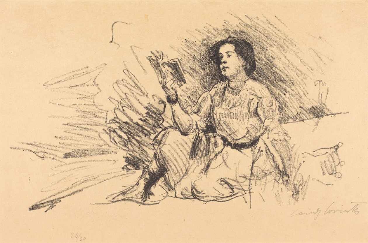 Lesendes Mädchen von Lovis Corinth