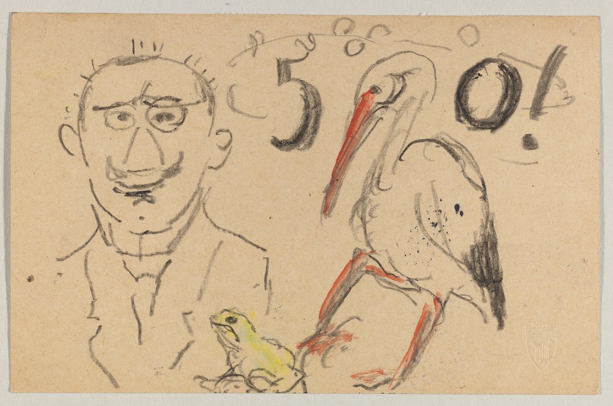 Lovis Corinth an Carl Strathmann: Postkarte, Poststempel 11. September 1916 von Lovis Corinth