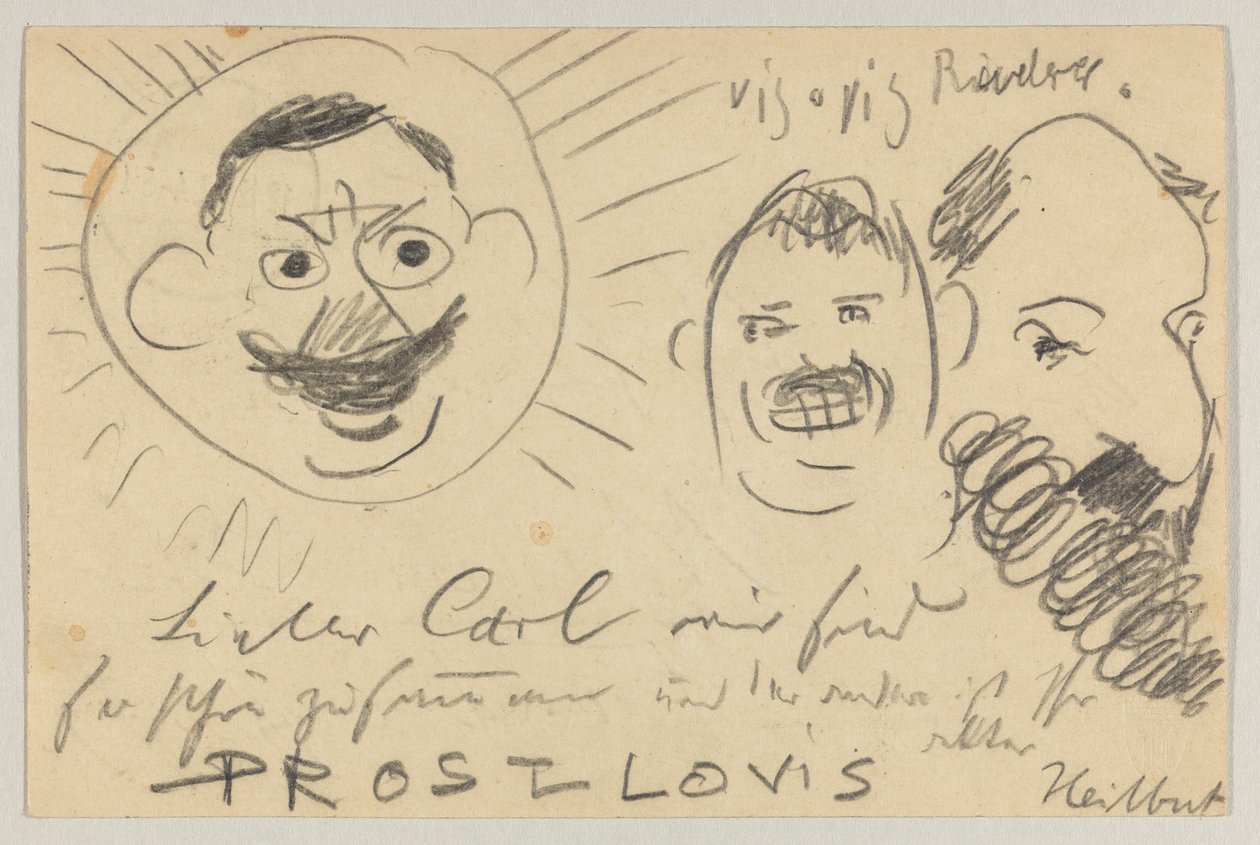 Lovis Corinth an Carl Strathmann: Postkarte, Poststempel 12. Dezember 1902 von Lovis Corinth