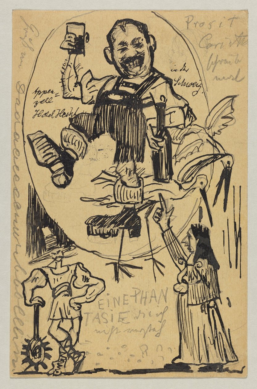 Lovis Corinth an Carl Strathmann: Postkarte, Poststempel 12. Juni 1895 (Appenzell) von Lovis Corinth