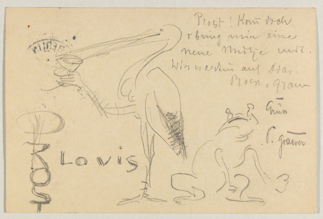 Lovis Corinth an Carl Strathmann: Postkarte, Poststempel 20. September 1906 von Lovis Corinth
