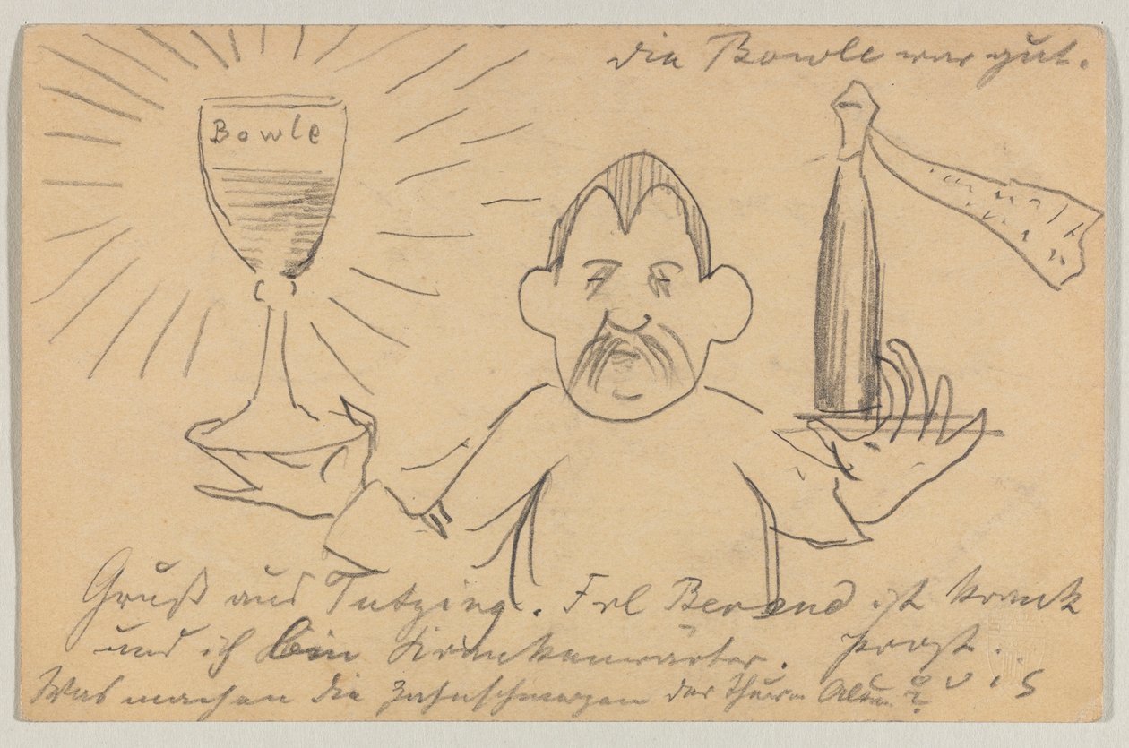 Lovis Corinth an Carl Strathmann: Postkarte, Poststempel 22. September 1902 von Lovis Corinth