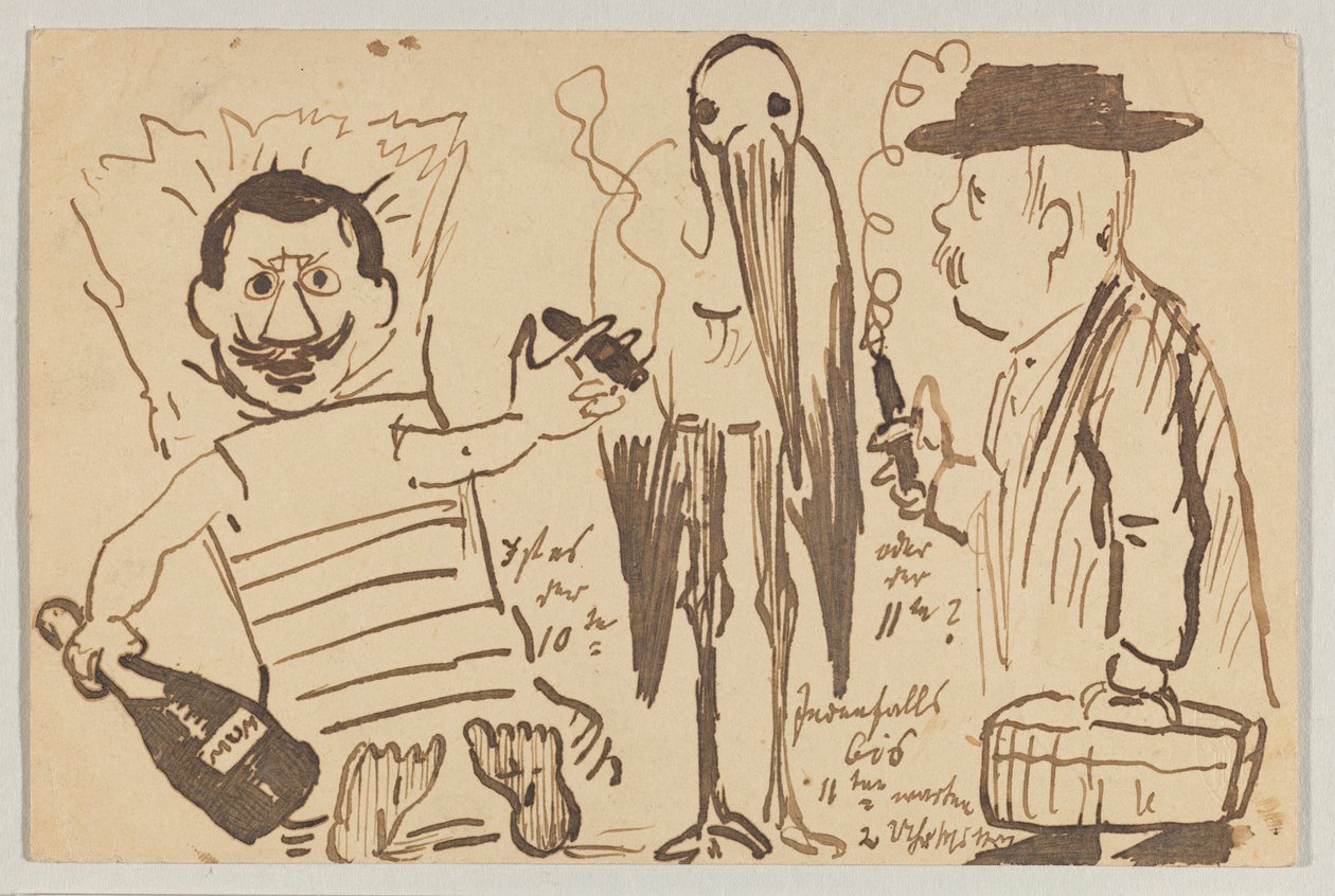 Postkarte, Poststempel 3. September 1902 von Lovis Corinth