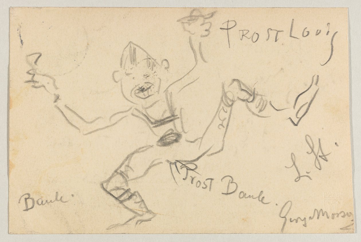 Lovis Corinth an Carl Strathmann: Postkarte, Poststempel 6. November 1906 von Lovis Corinth