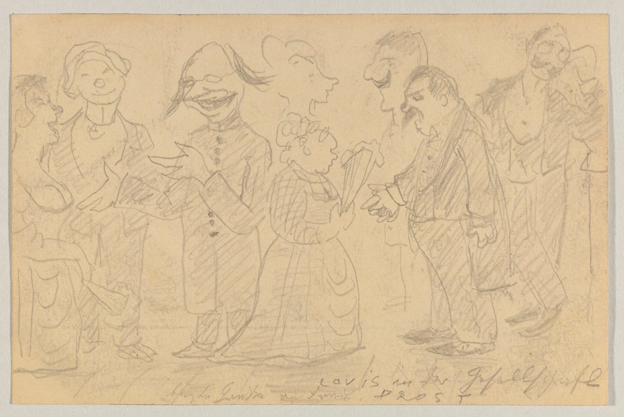Lovis Corinth an Carl Strathmann: Postkarte, Poststempel 8. November 1899 von Lovis Corinth
