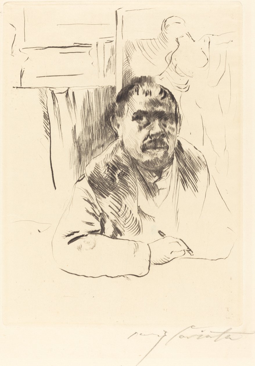 Selbstbildnis im Pelz von Lovis Corinth