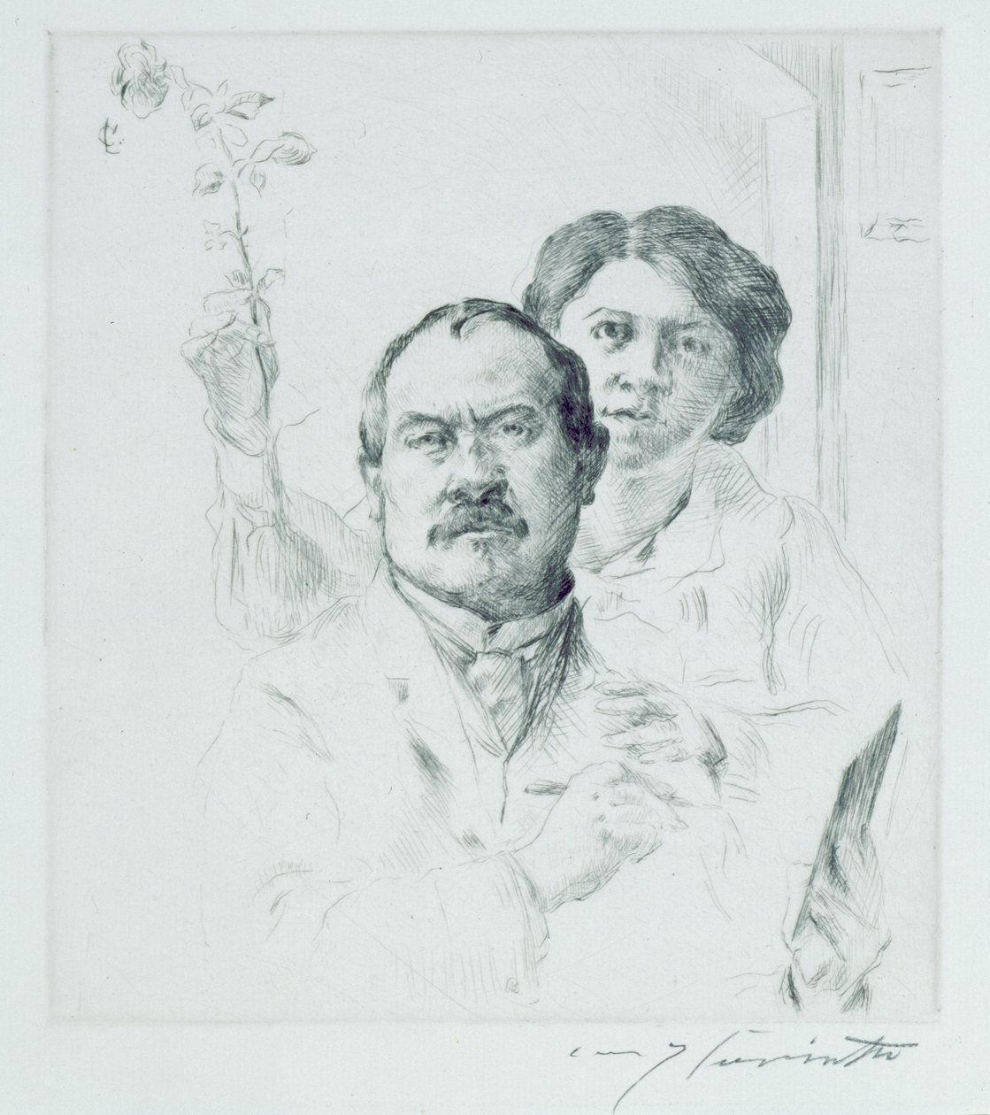 Selbstporträt mit Ehefrau von Lovis Corinth