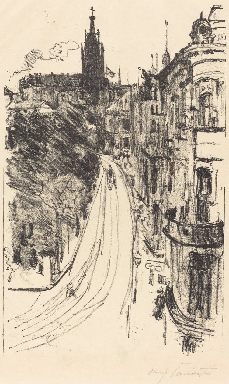 Straße in Königsberg, 1918. von Lovis Corinth