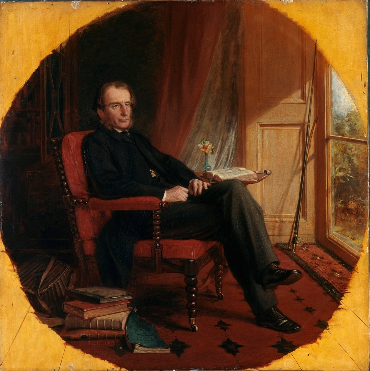 Porträt des englischen Schriftstellers Charles Kingsley (1862) von Lowes Cato Dickinson