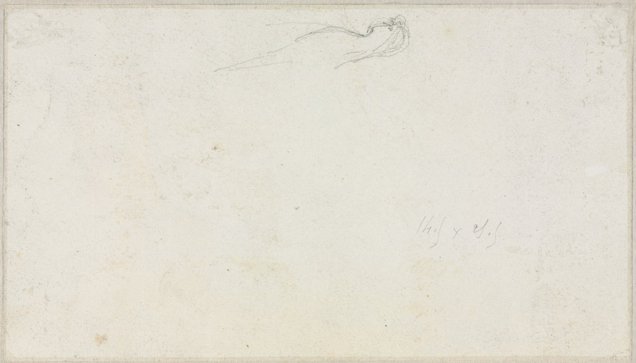 Skizze einer Sphinx [] verso, um 1879-80 von Luc Olivier Merson