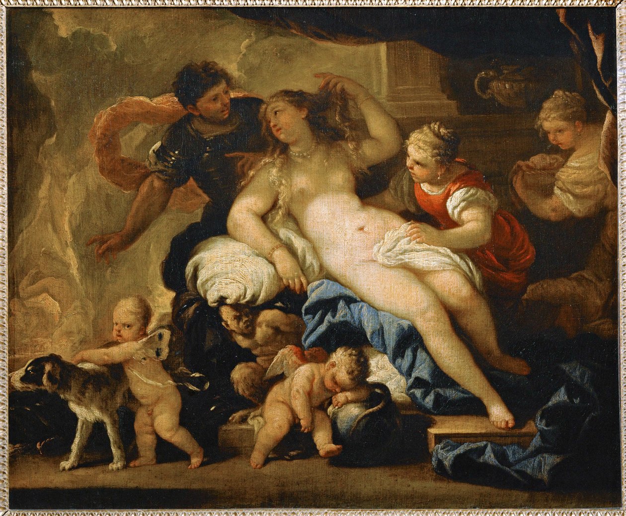 Mars und Venus in der Schmiede des Vulkan von Luca (circle of) Giordano