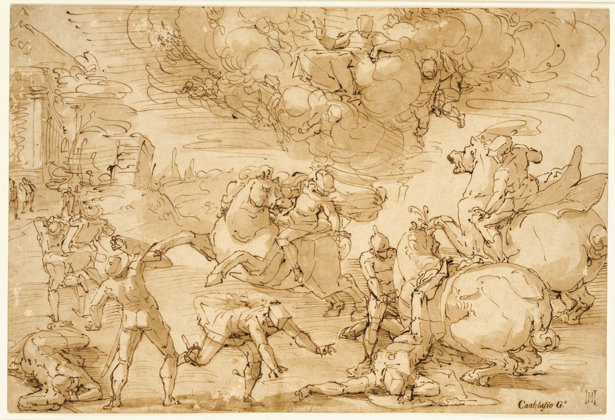 Die Bekehrung des Heiligen Paulus von Luca Cambiaso
