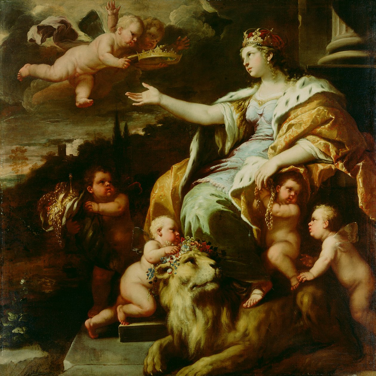 Allegorie der Großmut, um 1670 von Luca Giordano