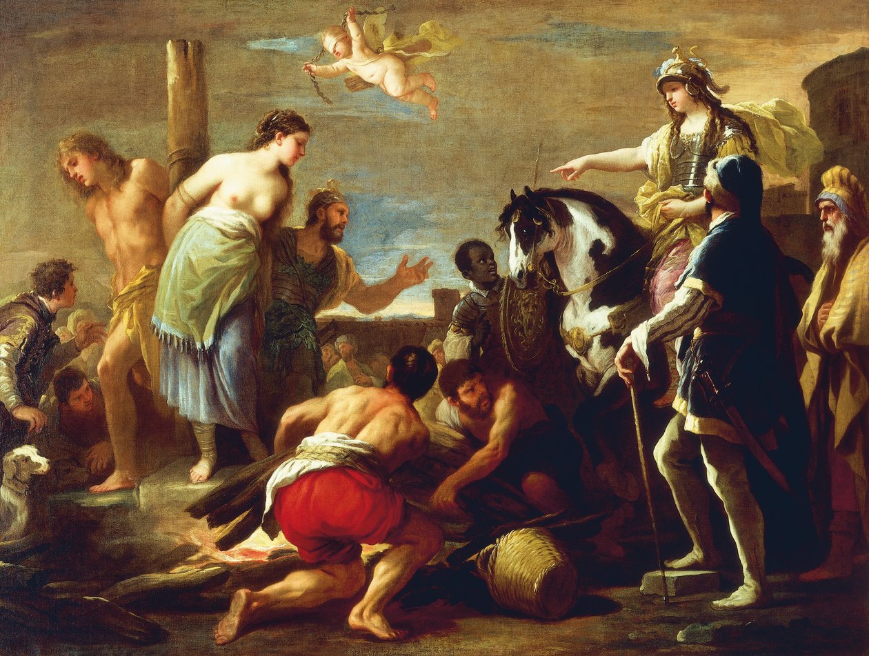 Olindo und Sophronia, von Luca Giordano von Luca Giordano