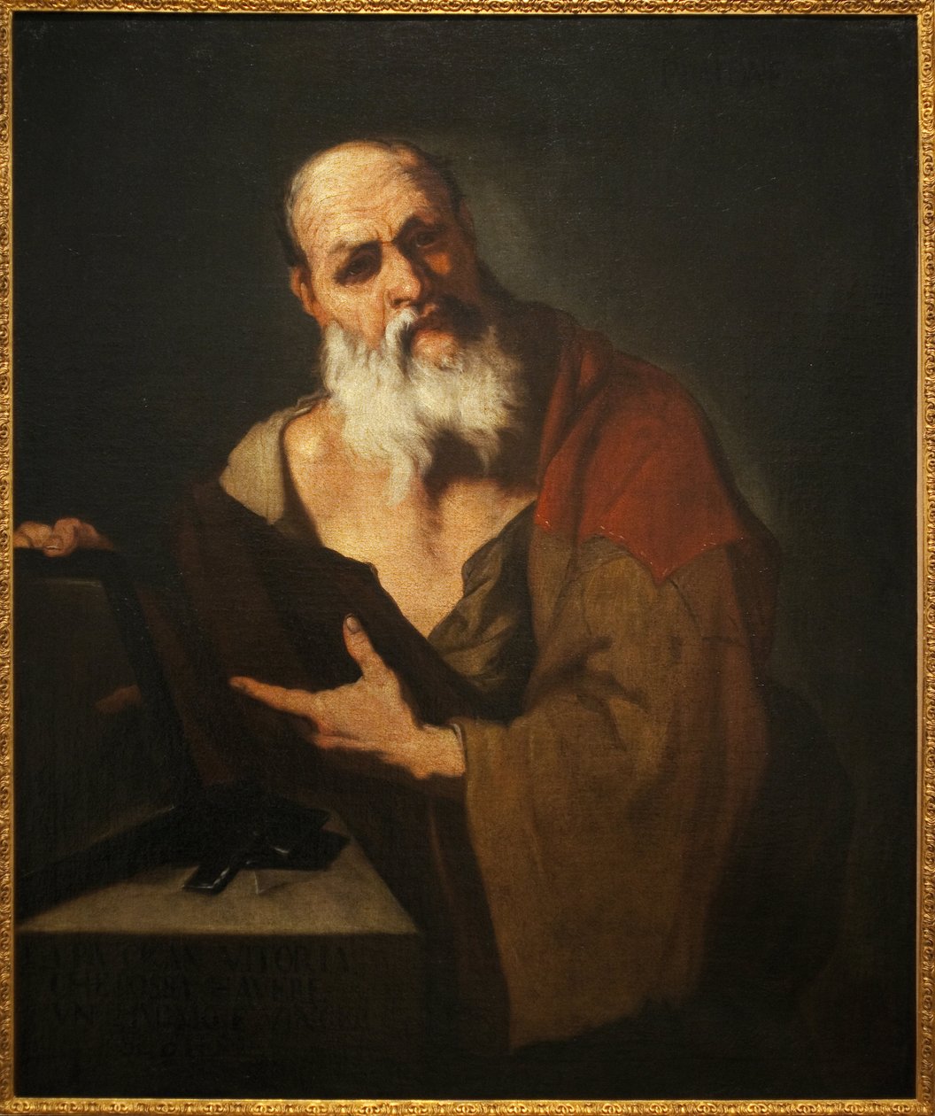 Platon (424-348 v. Chr.). Gemälde von Luca Giordano (1634-1705), Öl auf Leinwand von Luca Giordano