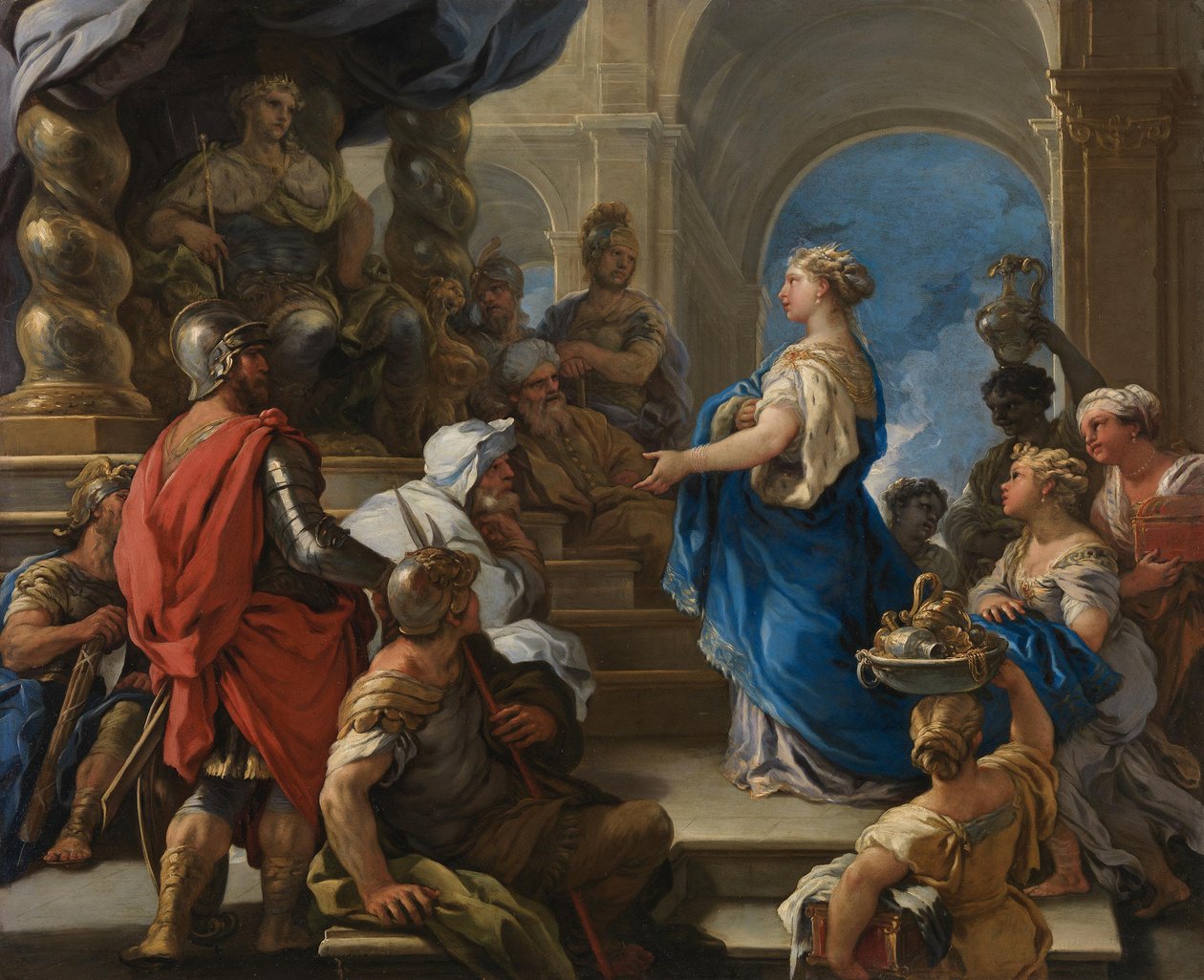 Salomo und die Königin von Saba von Luca Giordano