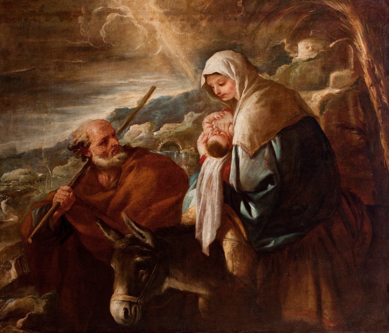 Flucht nach Ägypten von Luca Giordano