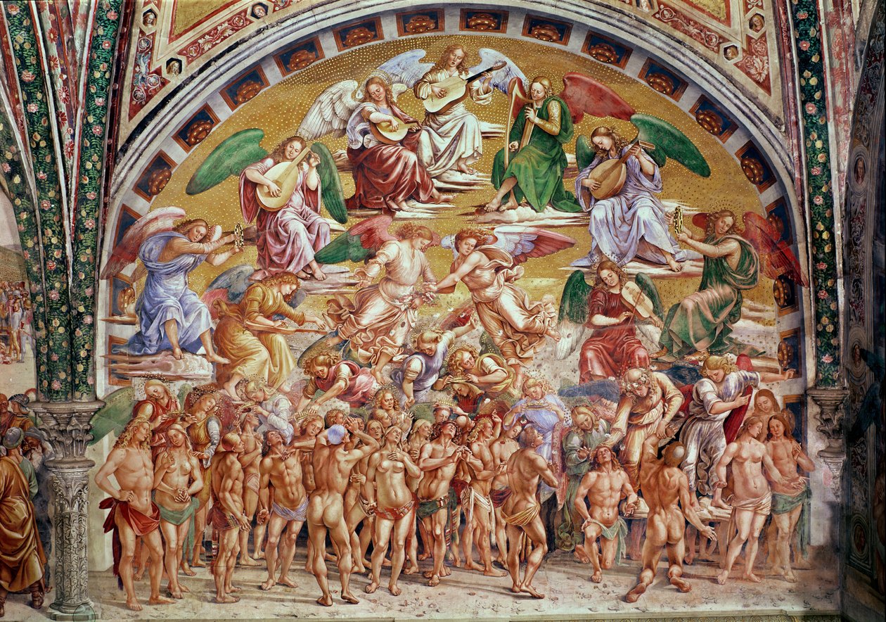 Die Berufung der Auserwählten in den Himmel von Luca Signorelli