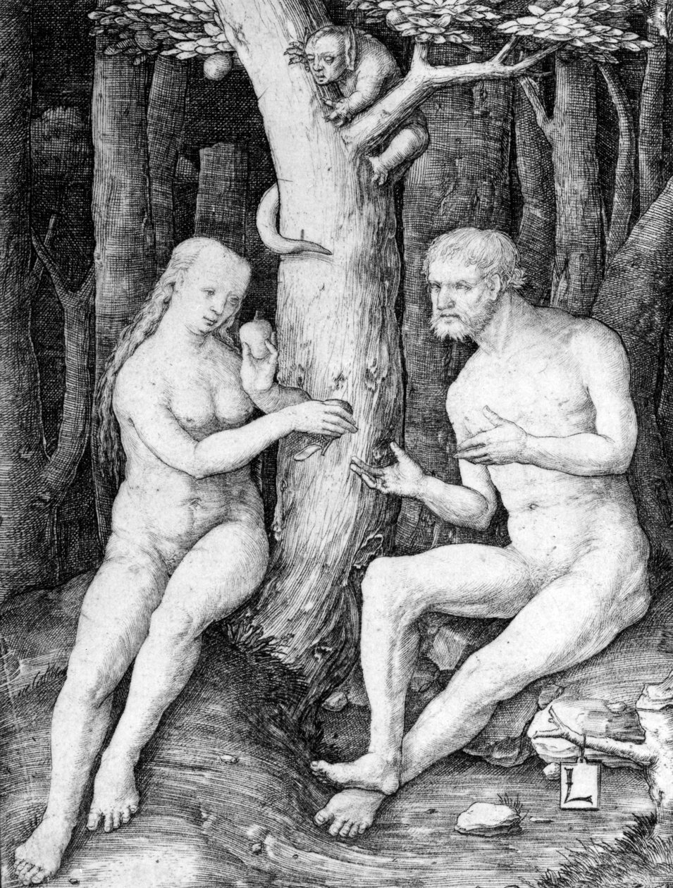 Adam und Eva, um 1506 von Lucas van Leyden