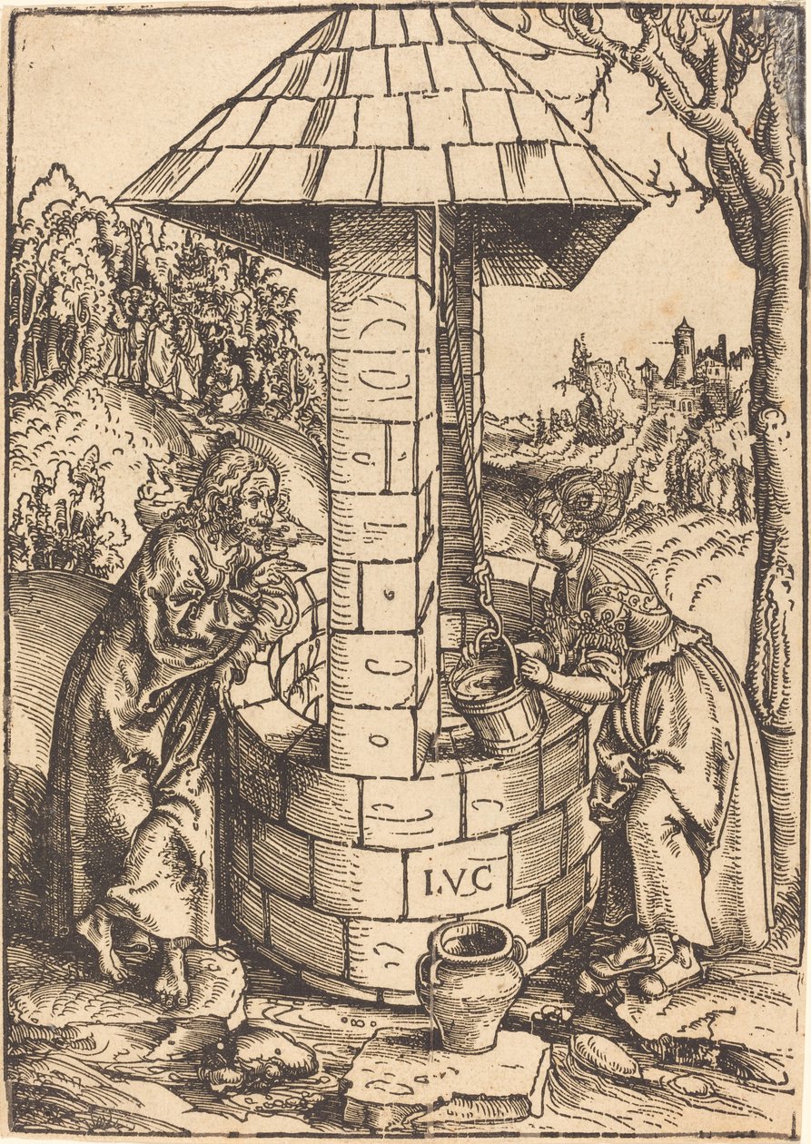 Christus und die Frau von Samaria von Lucas Cranach the Elder
