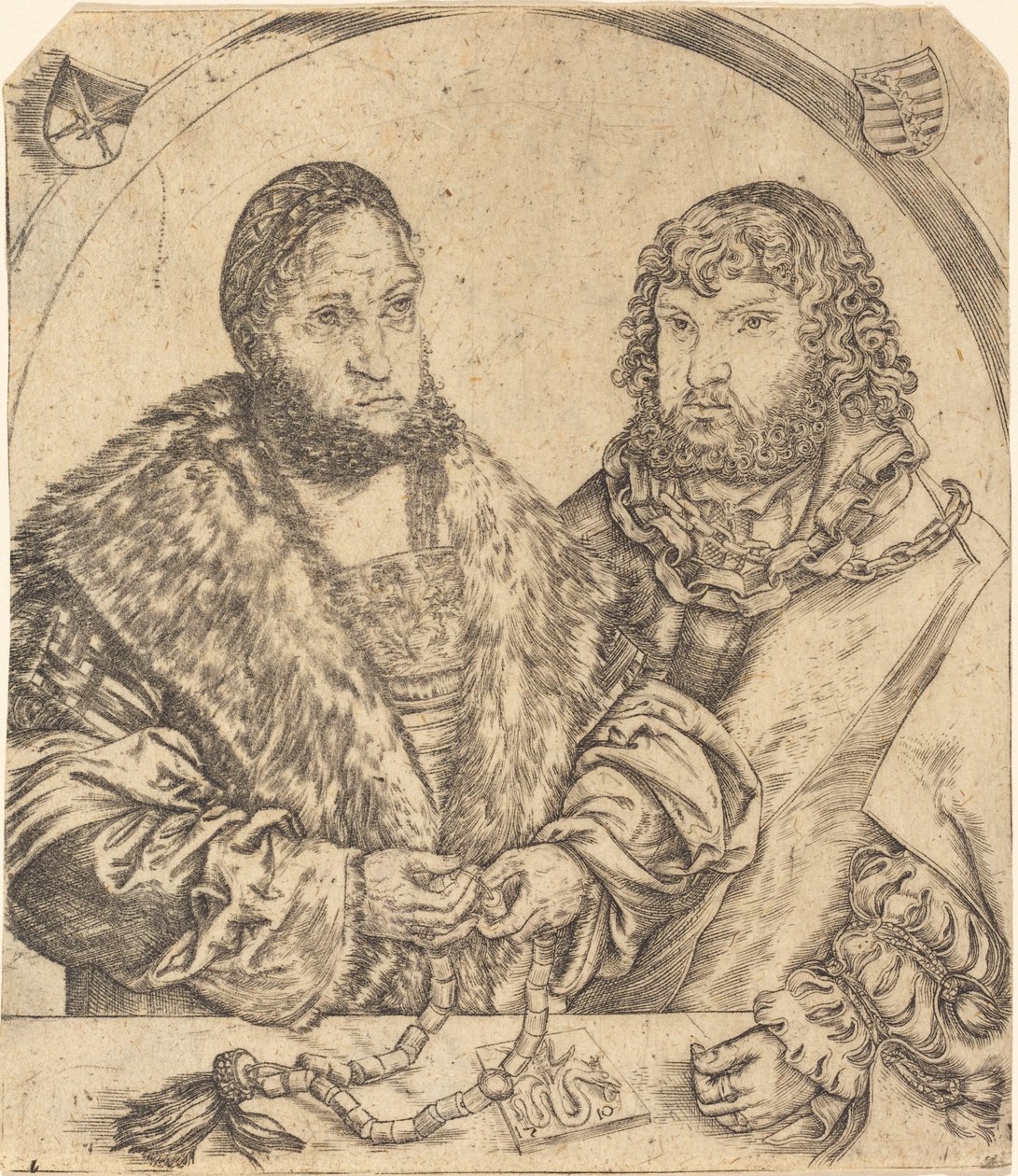 Friedrich der Weise und Johann der Beständige von Sachsen von Lucas Cranach the Elder