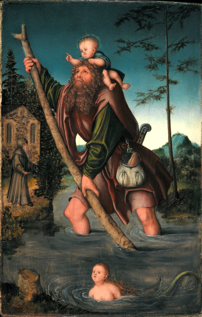 Der heilige Christophorus von Lucas Cranach the Elder