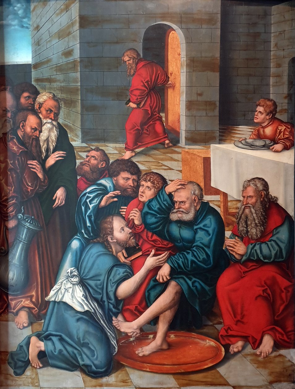 Die Fußwaschung der Apostel von Lucas Cranach the Elder
