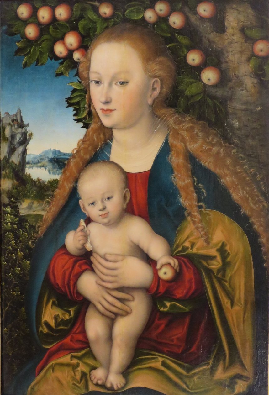 Madonna und Kind unter dem Apfelbaum von Lucas Cranach the Elder