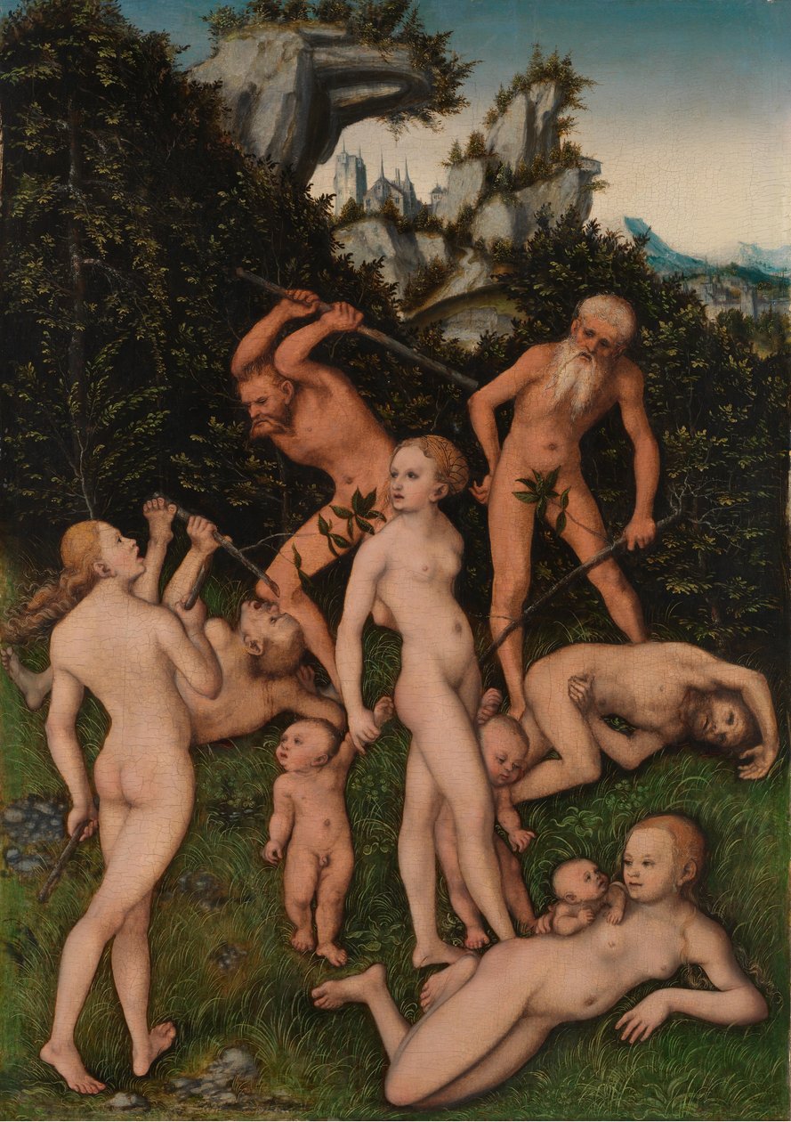 Primitives Volk von Lucas Cranach the Elder
